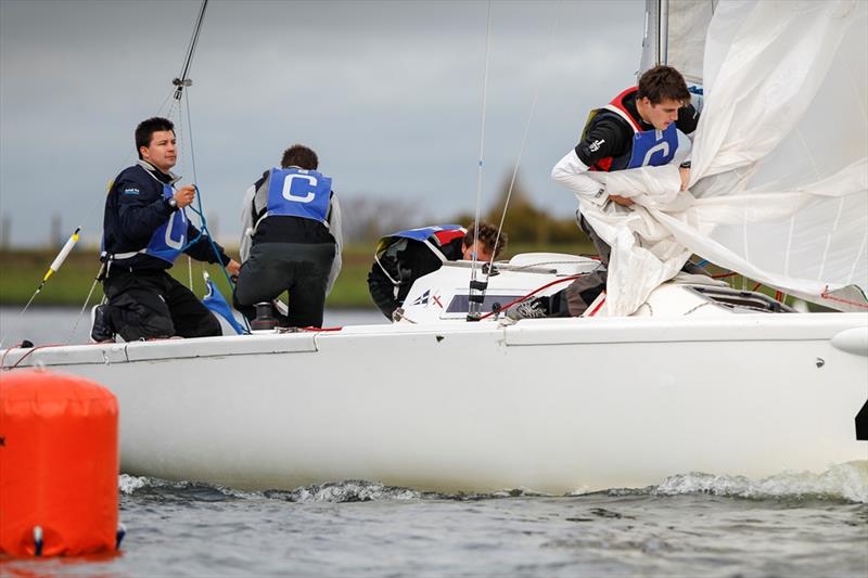 Mark Lees and crew at the 2012 RYA National Match Racing Championship Grand Finals - photo © Paul Wyeth / RYA