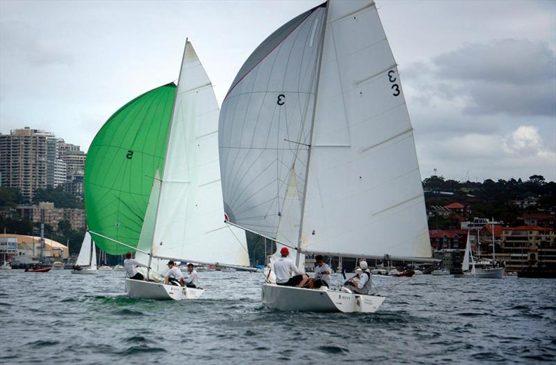 Action from day 2 of the 2014 Hardy Cup photo copyright Raoul de Ferranti taken at Royal Sydney Yacht Squadron and featuring the Match Racing class