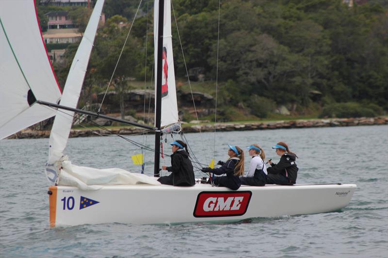 Emma May was determined to stay focused and finished in second place at the Marinassess Women's Match Racing regatta photo copyright CYCA Staff taken at Cruising Yacht Club of Australia and featuring the Match Racing class