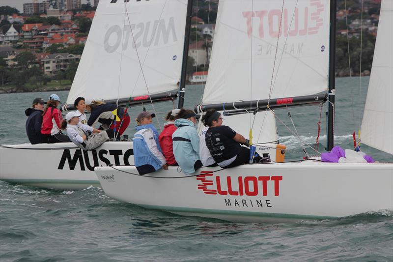 Greta Quealy (Musto) scored her first podium finish - a thrid place at the Marinassess Women's Match Racing regatta photo copyright CYCA Staff taken at Cruising Yacht Club of Australia and featuring the Match Racing class