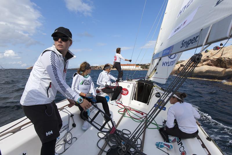 Stephanie Roble during the Lysekil Womens Match race - photo © Dan Ljungsvik / LWM