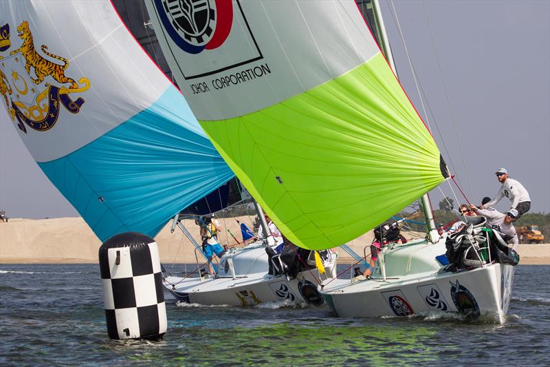 Ian Williams and his GAC Pindar team wins the Monsoon Cup Malaysia and the 2014 Alpari World Match Racing Tour - photo © Robert Hajduk / AWMRT