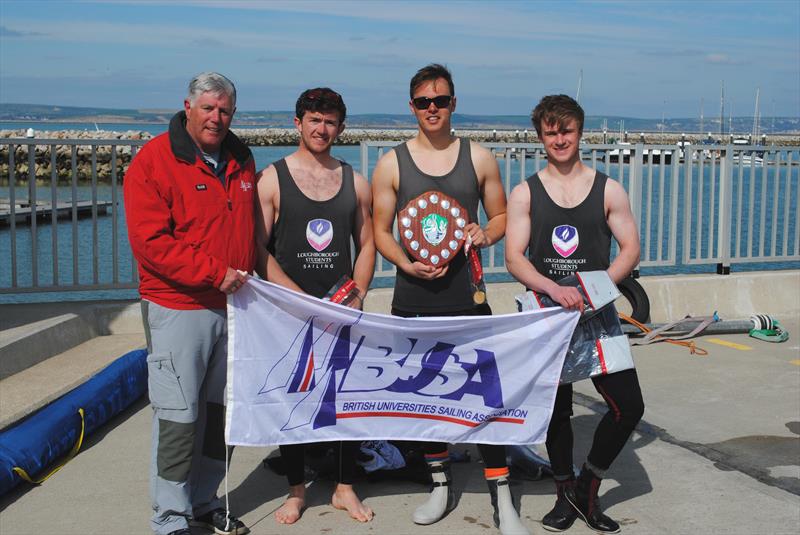 BUCS-BUSA Match Racing 2015 Champions, Loughborough photo copyright Richard Kingsnorth taken at Weymouth & Portland Sailing Academy and featuring the Match Racing class