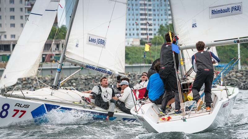 ISAF Nations Cup Grand Final 2015 day 1 photo copyright Marina Semenova taken at Seven Feet Yacht Club  and featuring the Match Racing class