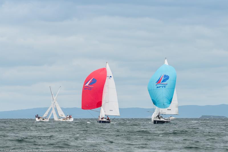 ISAF Nations Cup Grand Final 2015 day 1 photo copyright Marina Semenova taken at Seven Feet Yacht Club  and featuring the Match Racing class