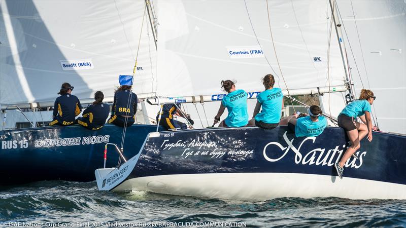 ISAF Nations Cup Grand Final 2015 day 2 photo copyright Marina Semenova taken at Seven Feet Yacht Club  and featuring the Match Racing class