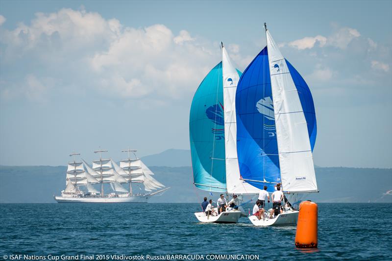 ISAF Nations Cup Grand Final 2015 day 4 photo copyright Marina Semenova taken at Seven Feet Yacht Club  and featuring the Match Racing class