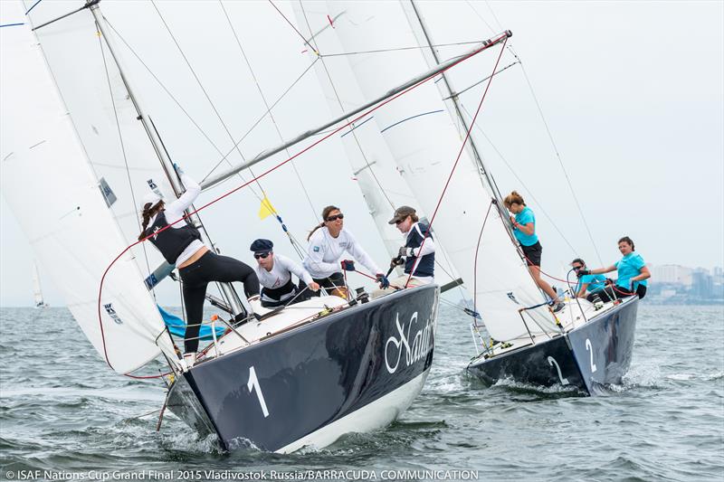 ISAF Nations Cup Grand Final 2015 day 5 photo copyright Marina Semenova taken at Seven Feet Yacht Club  and featuring the Match Racing class