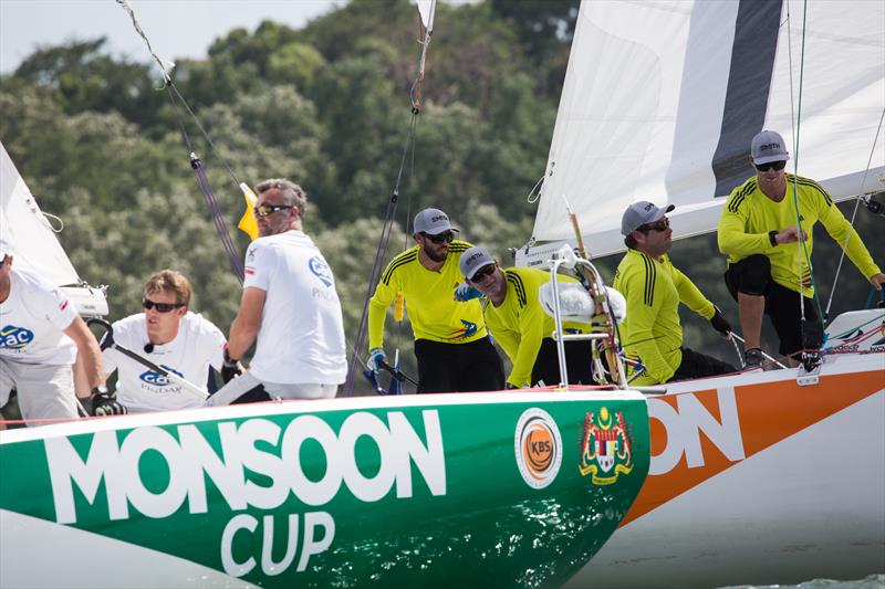 Ian Williams and his GAC Pindar team dominated the finals at the Monsoon Cup Malaysia photo copyright Robert Hajduk / WMRT taken at  and featuring the Match Racing class