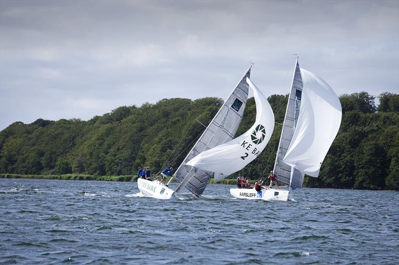 Women's Match Racing World Championship 2015 racing  photo copyright Mick Anderson / www.sailingpix.dk taken at Middelfart Sailing Club and featuring the Match Racing class