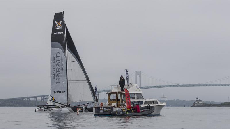 No wind on World Match Racing Tour Newport day 5 - photo © Ian Roman / WMRT