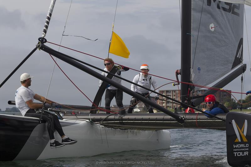 No wind on World Match Racing Tour Newport day 5 - photo © Ian Roman / WMRT