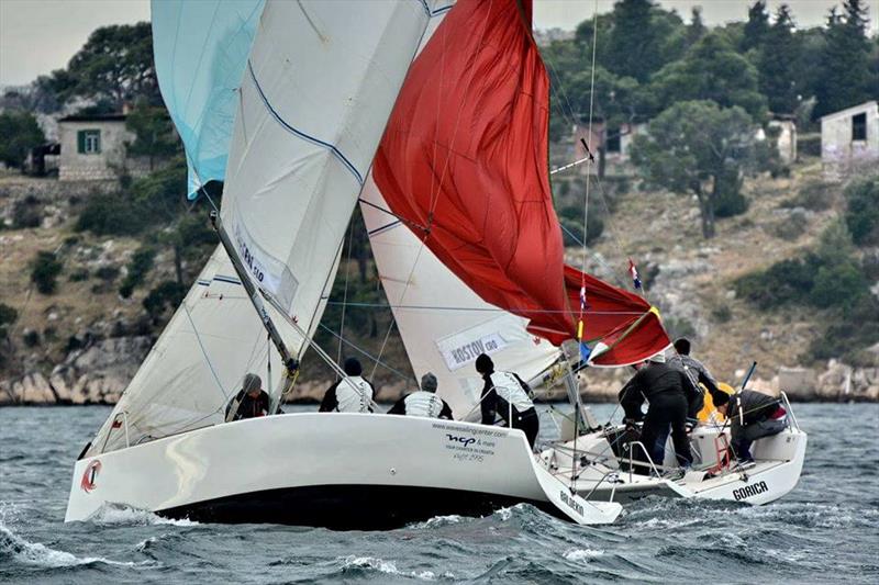 European Match Racing Tour opening event at Sibenik photo copyright Dubravka Pajk Photography / www.facebook.com/dubravka.pajk.photography/ taken at  and featuring the Match Racing class