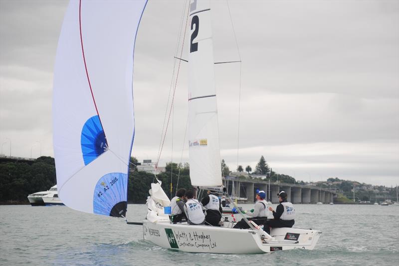 Nespresso Youth International Match Racing Regatta day 2 photo copyright Georgia Witt taken at Royal New Zealand Yacht Squadron and featuring the Match Racing class