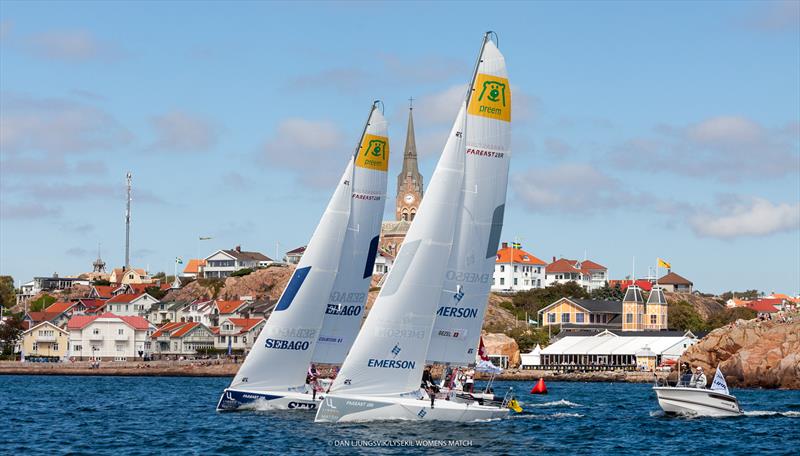 Lysekil Women's Match day 4 photo copyright Dan Ljungsvik / LWM taken at Lysekils Segelsällskap Gullmar and featuring the Match Racing class