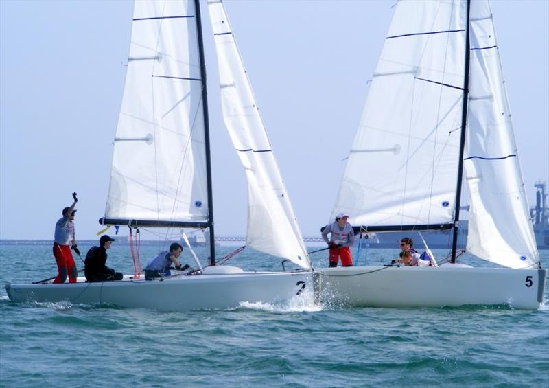 BUCS Match Racing Championship 2018 photo copyright Nigel Vick taken at Weymouth & Portland Sailing Academy and featuring the Match Racing class