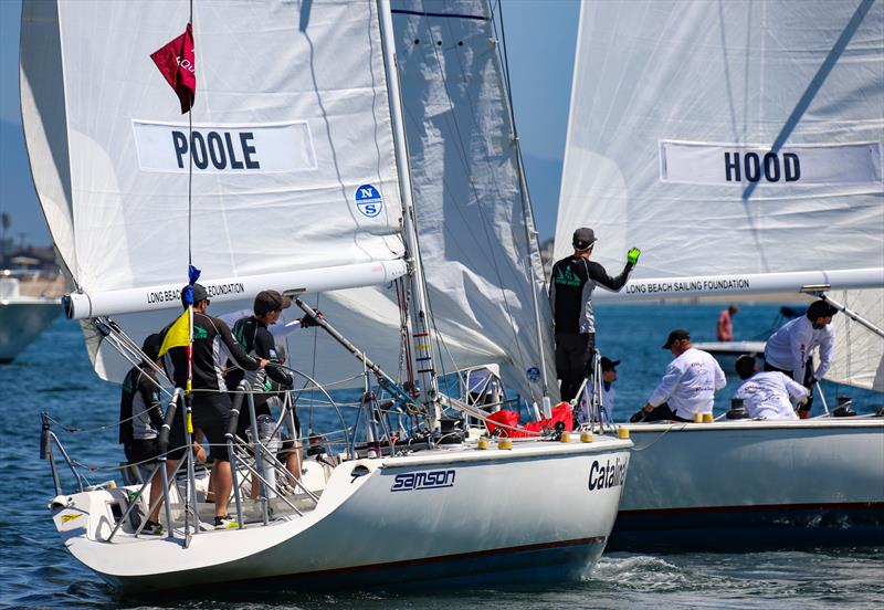 Long Beach Yacht Club Ficker Cup day 3 photo copyright Bronny Daniels / Joysailing taken at Long Beach Yacht Club and featuring the Match Racing class