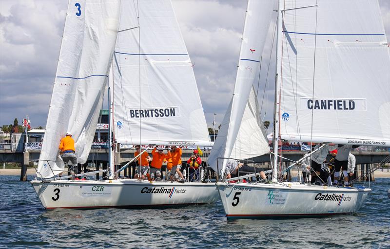 55th LBYC Congressional Cup day 2 photo copyright Bronny Daniels taken at Long Beach Yacht Club and featuring the Match Racing class