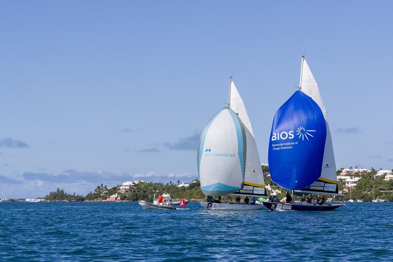 70th Bermuda Gold Cup and 2020 Open Match Racing Worlds day 3 photo copyright Ian Roman / www.ianroman.com taken at Royal Bermuda Yacht Club and featuring the Match Racing class