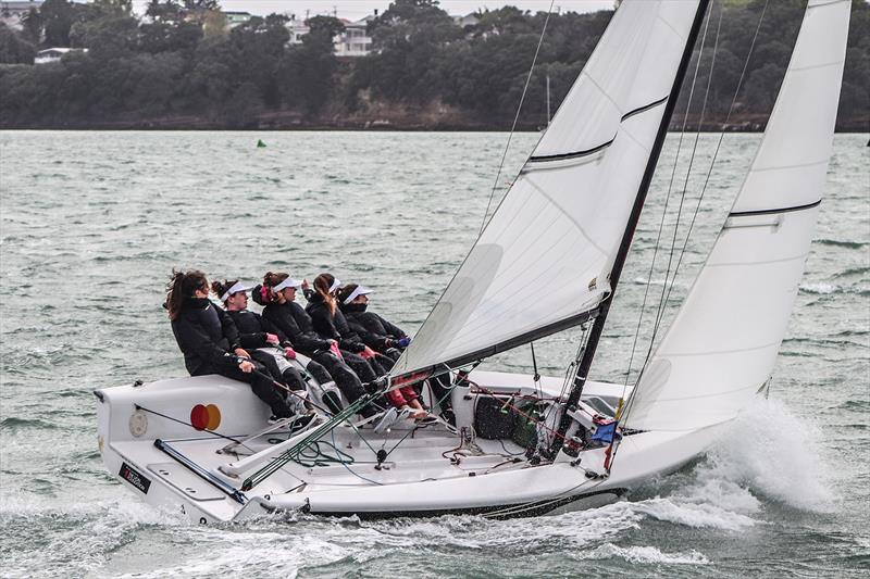 HARKEN Youth International Match Racing Cup: Megan Thomson photo copyright Andrew Delves / RNZYS taken at Royal New Zealand Yacht Squadron and featuring the Match Racing class