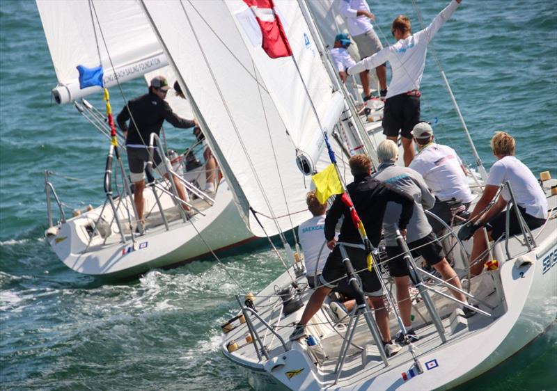 56th Congressional Cup day 2 photo copyright Bronny Daniels taken at Long Beach Yacht Club and featuring the Match Racing class