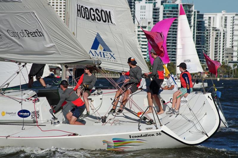 City of Perth Festival of Sail - The Warren Jones International Youth Regatta - Day 1 photo copyright Rick Steuart / Perth Sailing Photography taken at Royal Freshwater Bay Yacht Club and featuring the Match Racing class