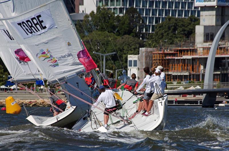 City of Perth Festival of Sail - The Warren Jones International Youth Regatta - Day 1 photo copyright Rick Steuart / Perth Sailing Photography taken at Royal Freshwater Bay Yacht Club and featuring the Match Racing class