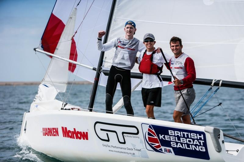 Action from the 2018 Harken Youth Match Racing Championships - photo © Paul Wyeth