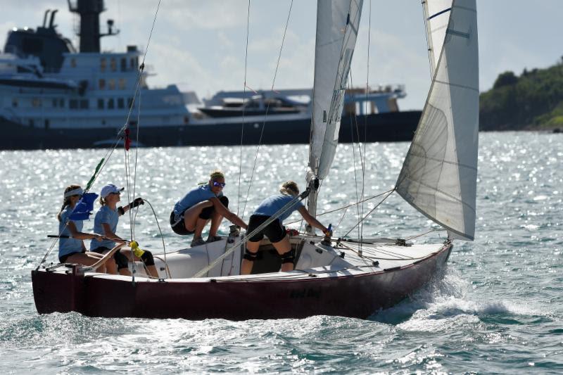 2018 WIM Series Finale at Carlos Aguilar Match Race - Day 2 photo copyright Dean Barnes taken at St. Thomas Yacht Club and featuring the Match Racing class