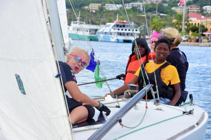 2018 WIM Series Finale at Carlos Aguilar Match Race - Day 3 photo copyright Dean Barnes taken at St. Thomas Yacht Club and featuring the Match Racing class