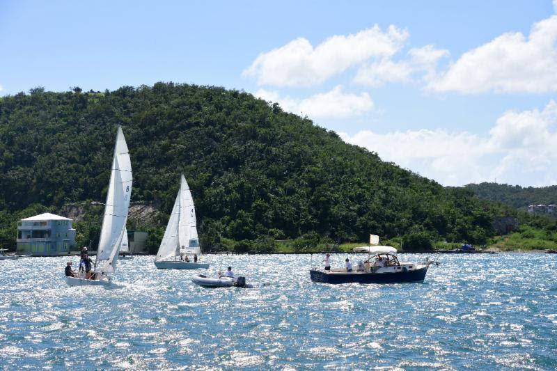 2018 WIM Series Finale at Carlos Aguilar Match Race - Final Day photo copyright Dean Barnes taken at St. Thomas Yacht Club and featuring the Match Racing class