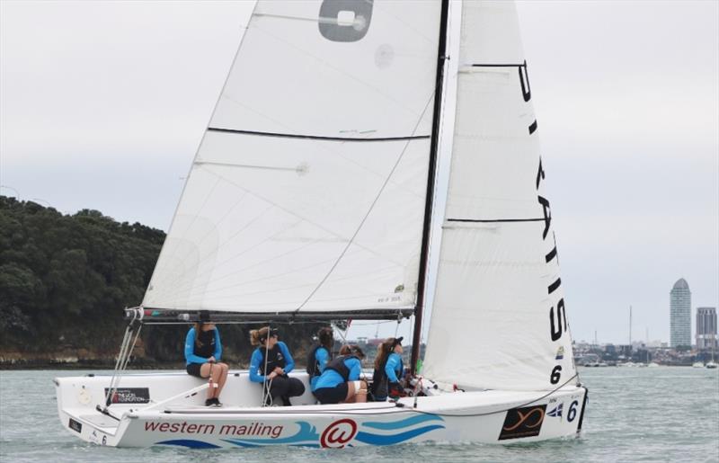 NZ Womens Match Racing Team photo copyright Andrew Delves taken at Royal New Zealand Yacht Squadron and featuring the Match Racing class