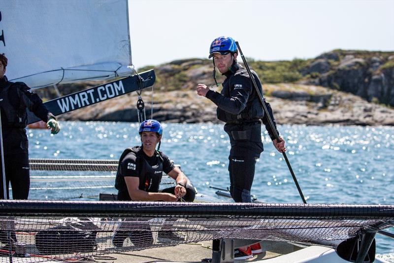 Måns Holmberg (SWE) on day 2 of the World Match Racing Tour Championship Final at Marstrand photo copyright Patrick Malmer taken at  and featuring the Match Racing class