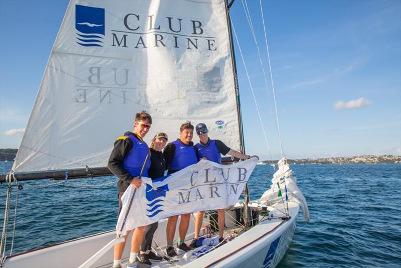 Cruising Yacht Club of Australia's team of Harry Hall, Jess Grimes, James Hodgson and Tom Grimes - Day 2 - Club Marine NSW Youth Match Racing Championship - photo © CYCA