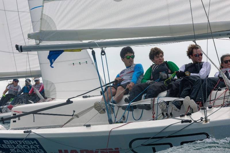 Harken Youth Match Racing Championships 2019 photo copyright Hugh Tomkins taken at Weymouth & Portland Sailing Academy and featuring the Match Racing class