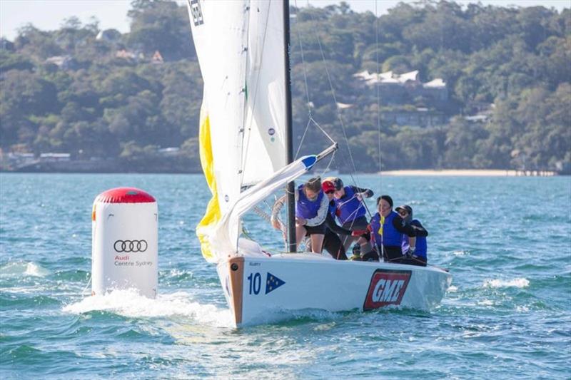 India Howard and her CYCA team on their way to a win during the John Messenger Women's Match Racing Regatta photo copyright CYCA taken at Cruising Yacht Club of Australia and featuring the Match Racing class
