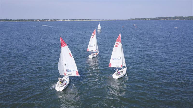 Sailing on Oyster Bay at the Clagett-Oakcliff Match Racing Clinic and Regatta - The Clagett/Oakcliff Match Racing Clinic and Regatta photo copyright Francis George - Oakcliff Sailing taken at Sagamore Yacht Club and featuring the Match Racing class