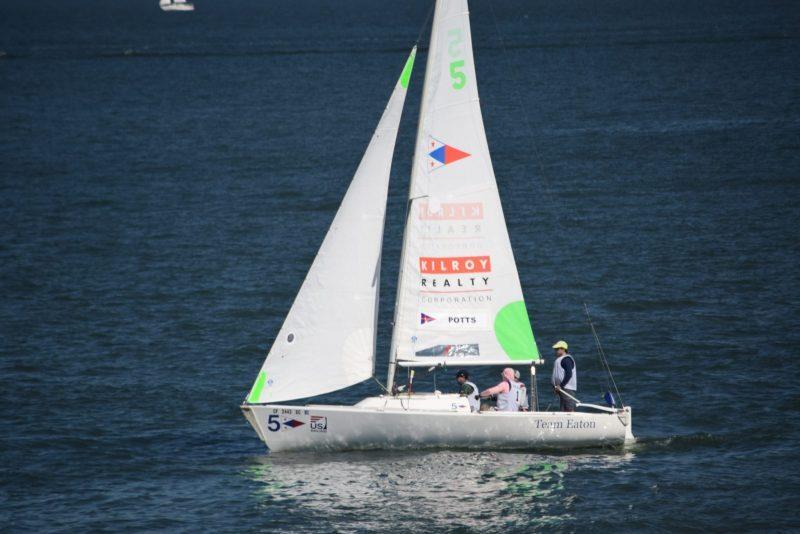 Pearson Potts and his crew claimed the Prince of Wales Bowl and the U.S. Match Racing Championship for the second year running photo copyright Scott Armstrong/St. Francis Yacht Club taken at St. Francis Yacht Club and featuring the Match Racing class