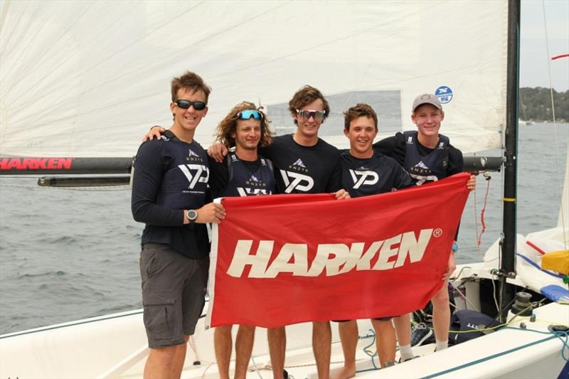 The winning RNZYS team skippered by Alastair Gifford (left) - Harken Int Youth Match Regatta 2019 - photo © RPAYC Media