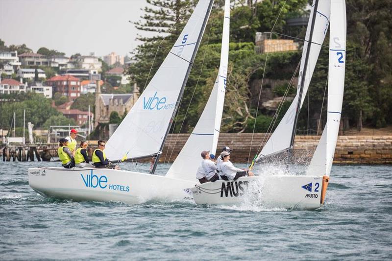 The first day of racing saw some exciting conditions with wind varying drastically throughout the day - Musto International Youth Match Racing Regatta 2019 photo copyright CYCA / Hamish Hardy taken at Cruising Yacht Club of Australia and featuring the Match Racing class