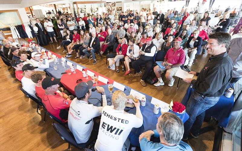 The daily press conferences are often a highlight of the event - World Match Racing Tour, Congressional Cup photo copyright Ian Roman taken at Long Beach Yacht Club and featuring the Match Racing class