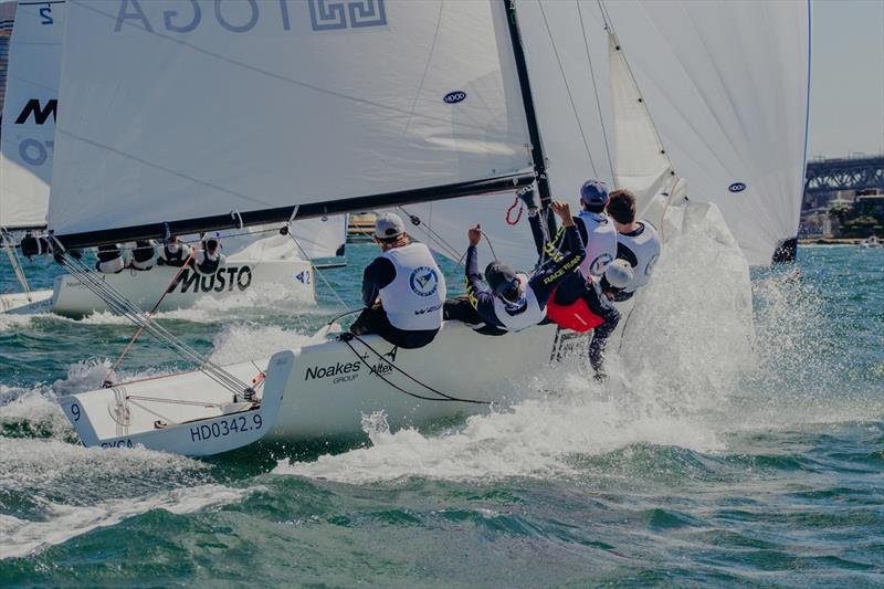 2019 Hardy Cup, duel between Del Ray YC and RNZYS in the background photo copyright Darcie Collington Photography taken at Royal Sydney Yacht Squadron and featuring the Match Racing class