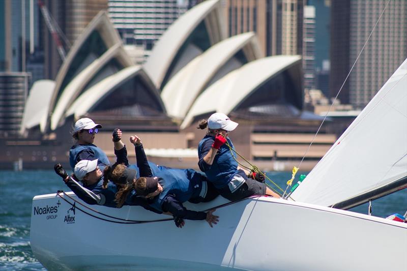 First All-female team to win was Clare Costanzo of RPAYC in 2018 Hardy Cup - photo © Darcie Collington Photography