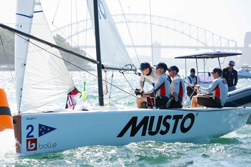 1st place – Sail Racing Australia – Tom Slingsby, Will Ryan, Sam Newton, Ben Lamb - Bolle Australia Match Cup photo copyright Hamish Hardy taken at Cruising Yacht Club of Australia and featuring the Match Racing class