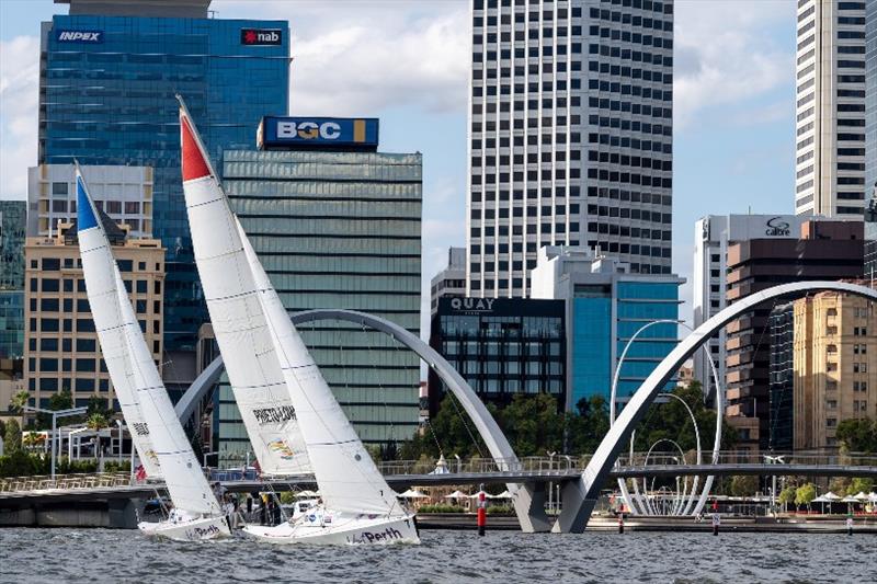 2021 City of Perth Youth Cup photo copyright Drew Malcolm taken at Royal Perth Yacht Club and featuring the Match Racing class