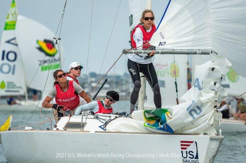 Nicole Breault, Molly Carapiet, Karen Loutzenheiser, and Julie Mitchell at 2021 U.S. Women's Match Racing Championship. - photo © Mark Albertazzi