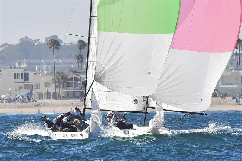 Downwind action on the Governor's Cup 22s in the strong breezes of the 2021 Governor's Cup - photo © Tom Walker