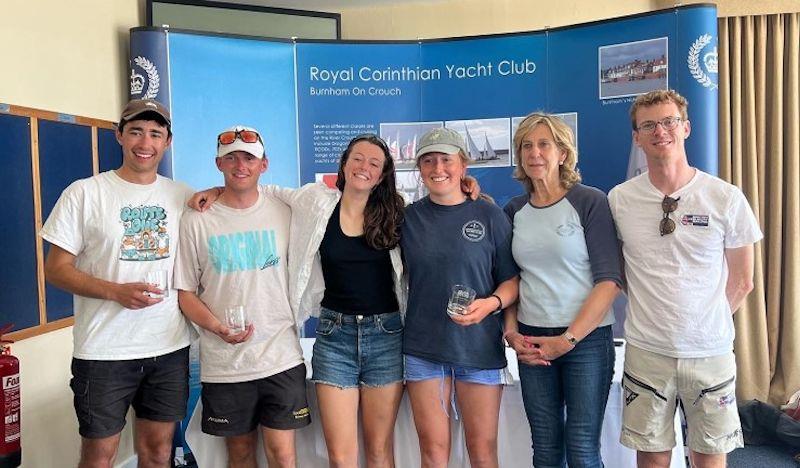 Alex Colquitt's team wins first round of RYA Summer Match Racing Series 2022 photo copyright Roger Mant Photography taken at Royal Corinthian Yacht Club, Burnham and featuring the Match Racing class