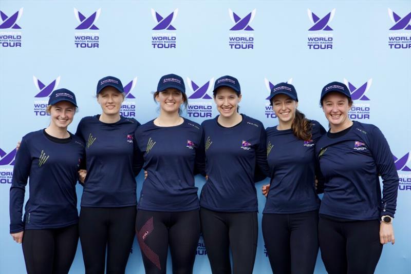 Juliet Costanzo (third from left) and the Easy Tiger team photo copyright Nikos Zagas taken at  and featuring the Match Racing class