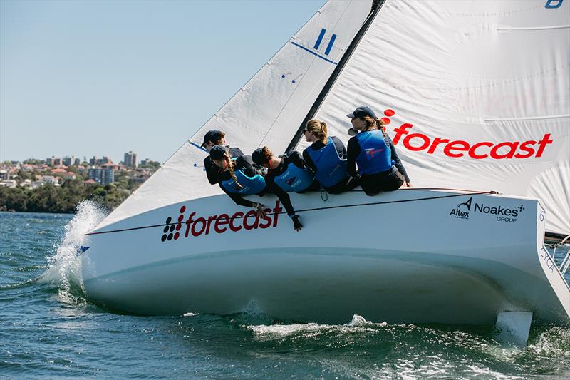 RPAYC's Juliet Costanzo leads the event after Day 1 - John Messenger Women's Match Racing Regatta photo copyright Darcie Collington Photography taken at Cruising Yacht Club of Australia and featuring the Match Racing class